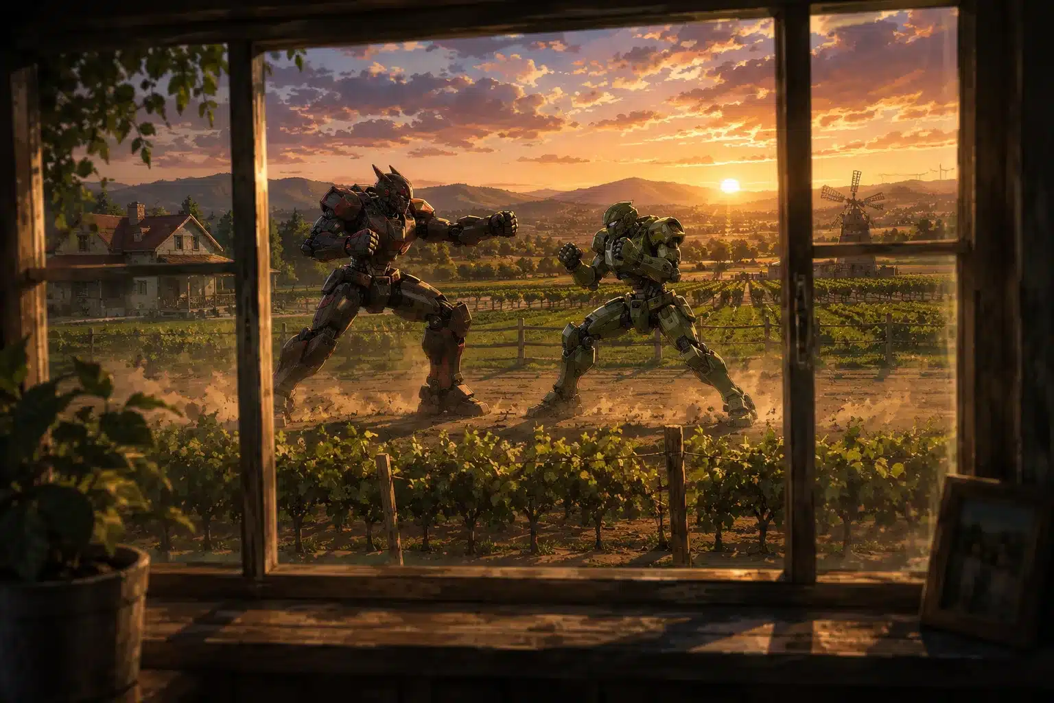 sci fi fiction about mech fights and robot wars