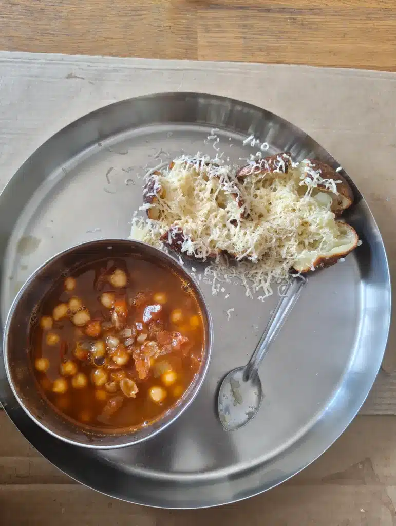 Chole and rice